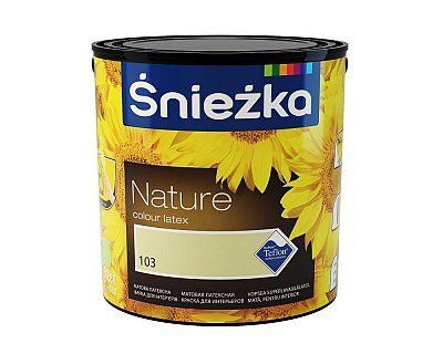 Краска матовая латексная для интерьеров Sniezka NATURE COLOUR LATEX, 5 л, 106 аромат лета, матовый 265068723 фото