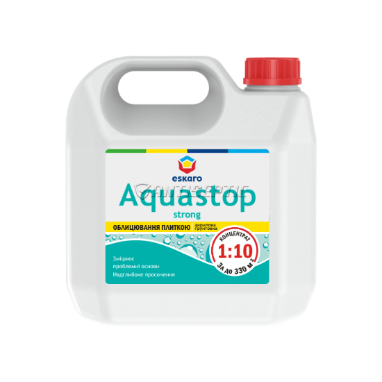 Грунтовка-концентрат укрепляющая Eskaro Aquastop Strong, 1 л, бесцветный 39111 фото