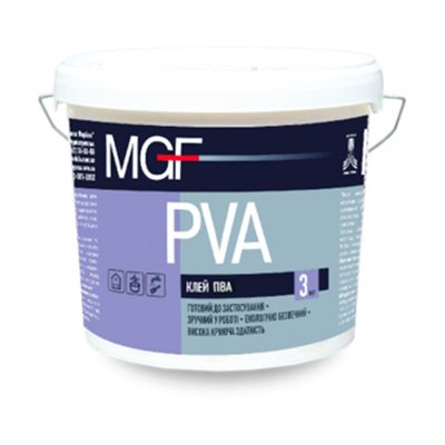 Клей модифікований ПВА MGF PVА, 1 кг, Прозорий 62121 фото