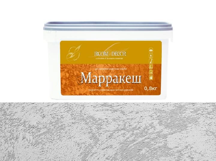 Краска декоративная ИРКОМ "МАРРАКЕШ", 0,8 л, белый 5364032618 фото