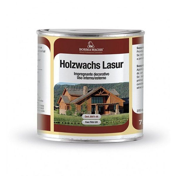 Віск кольоровий Borma Wachs Holzwachs Lasur сolored, 0,75 кг, вишня 37490 фото