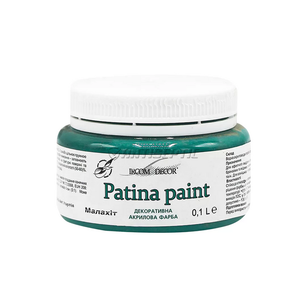 Фарба декоративна Ircom Decor Patina paint IР-201, 0,1 л, малахіт 00301300 фото