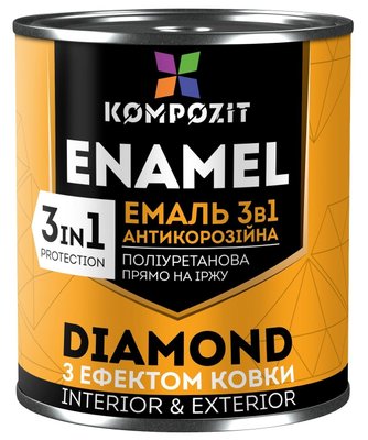 Эмаль антикоррозионная Kompozit Diamond 3 в 1, 9 л, бронзовый, матовый 7752331765 фото