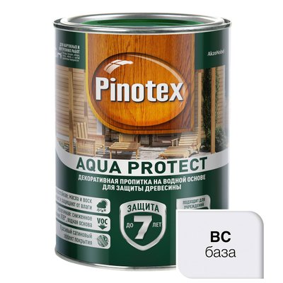 Декоративно-захисне просочення Pinotex Aqua Protect, 1 л, Матовий 21522 фото