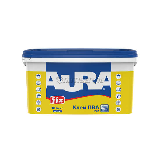 Клей ПВА Aura Fix PVA, 0,33 л, бесцветный 422242241 фото